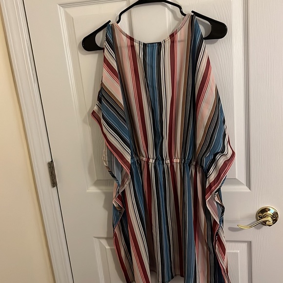 Coastal Blue Multi-color vertical stripes Cover-up. Size S (4-6). NWT! - Picture 9 of 9